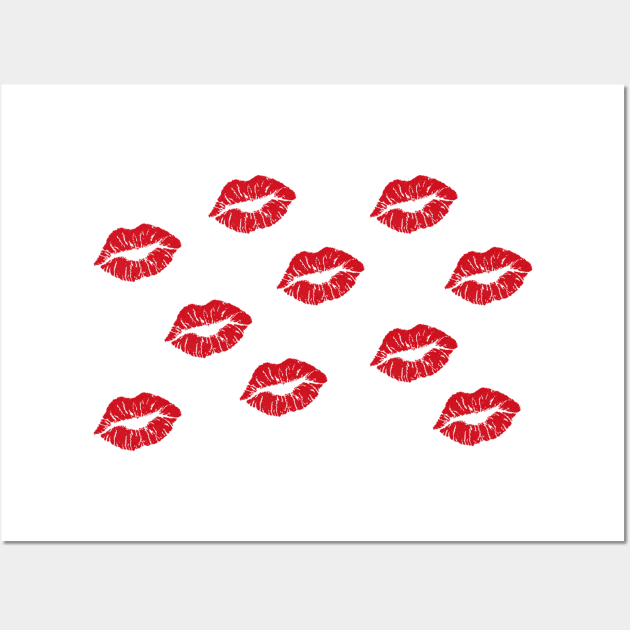 Kiss t shirt kisses Wall Art by milica.brdar77@gmail.com